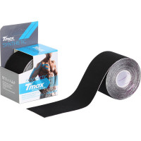 Тейп кинезиологический Tmax Synthetic Black 5 см x 5 м 423341 черный