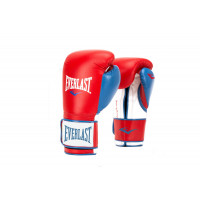 Перчатки тренировочные Everlast Powerlock PU 10 oz красн/син P00000729-10