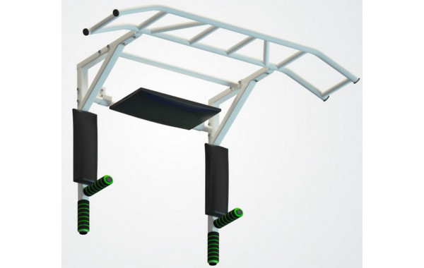 Турник-брусья-пресс разборный с доп. хватами Spektr Sport Прометей, белый 600_380