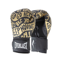 Перчатки тренировочные 16oz Everlast Spark P00002797 черный\золотой