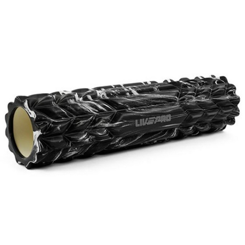 Массажный ролл 45x11 см Live Pro Massage Foam Roller LP8233-BK черный 800_800