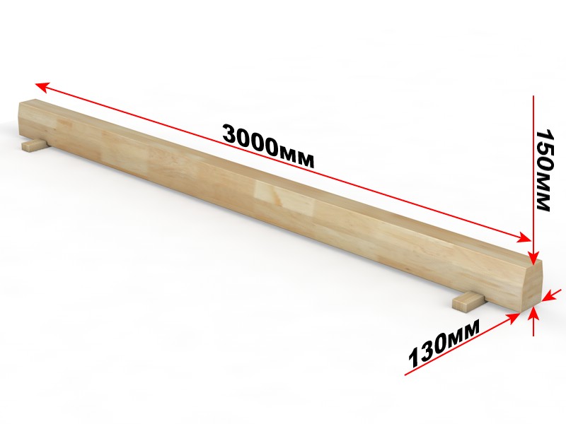 Бревно гимнастическое напольное L=5 м Glav 04.10.02-5 800_600