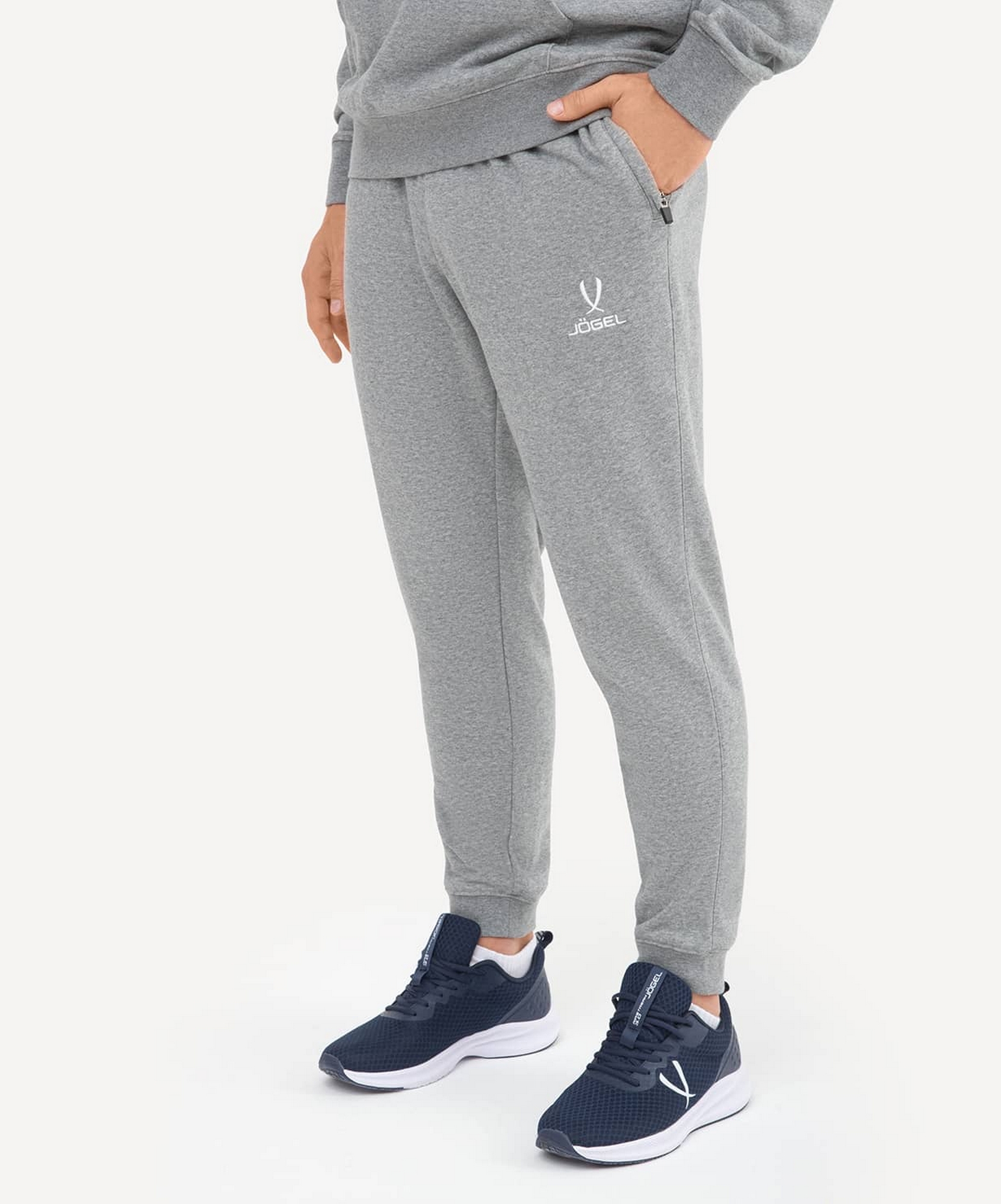 Брюки спортивные Jogel ESSENTIAL Terry Pants, серый меланж 1663_2000