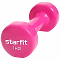 Гантель виниловая Core 1 кг Star Fit DB-101 розовый 120_120