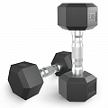 Гантель гексагональная 5 кг обрезиненная UnixFit DBHEX5 120_120