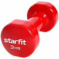 Гантель виниловая Core 3 кг Star Fit DB-101 красный 120_120